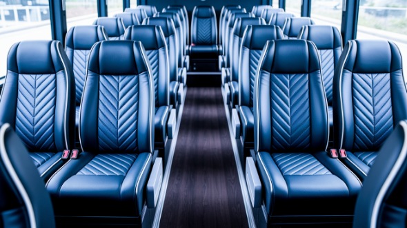 peoria 18 passenger minibus inside
