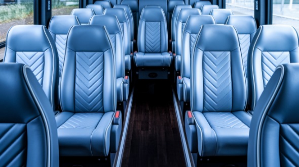 peoria 28 passenger minibus inside