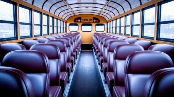 school bus rental interior peoria